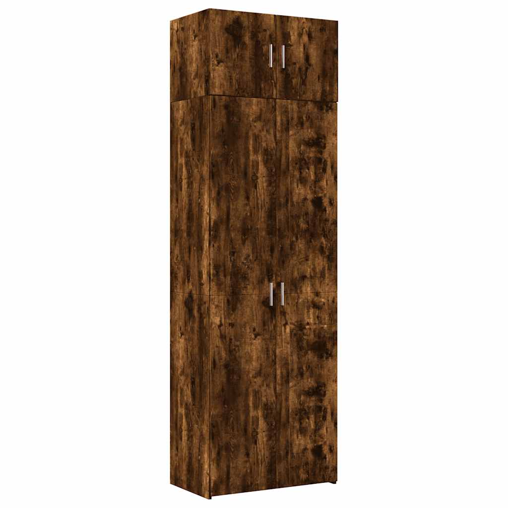 Armadietto Rovere Fumo 70x42,5x225 cm in Legno Multistrato - homemem39