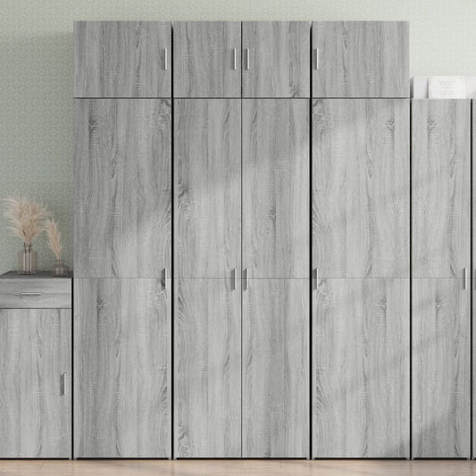 Armadietto Grigio Sonoma 70x42,5x225 cm in Truciolato