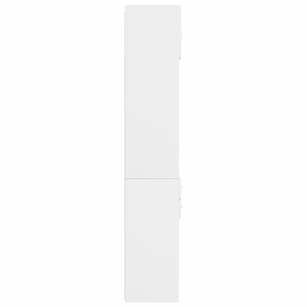 Mobile Portaoggetti Bianco 70x42,5x225 cm in Truciolato - homemem39