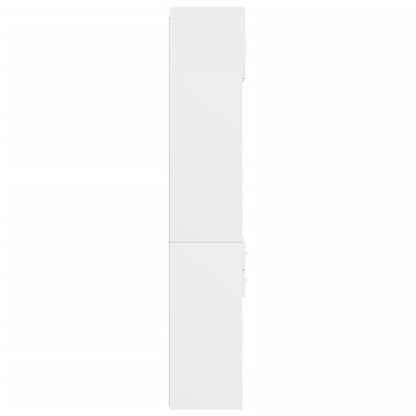 Mobile Portaoggetti Bianco 70x42,5x225 cm in Truciolato - homemem39