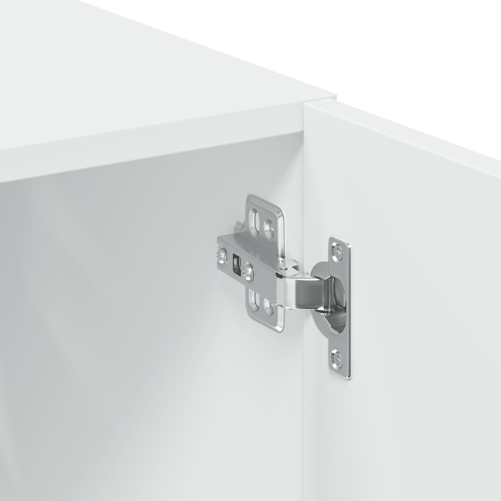 Mobile Portaoggetti Bianco 70x42,5x225 cm in Truciolato - homemem39