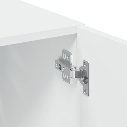 Mobile Portaoggetti Bianco 70x42,5x225 cm in Truciolato - homemem39