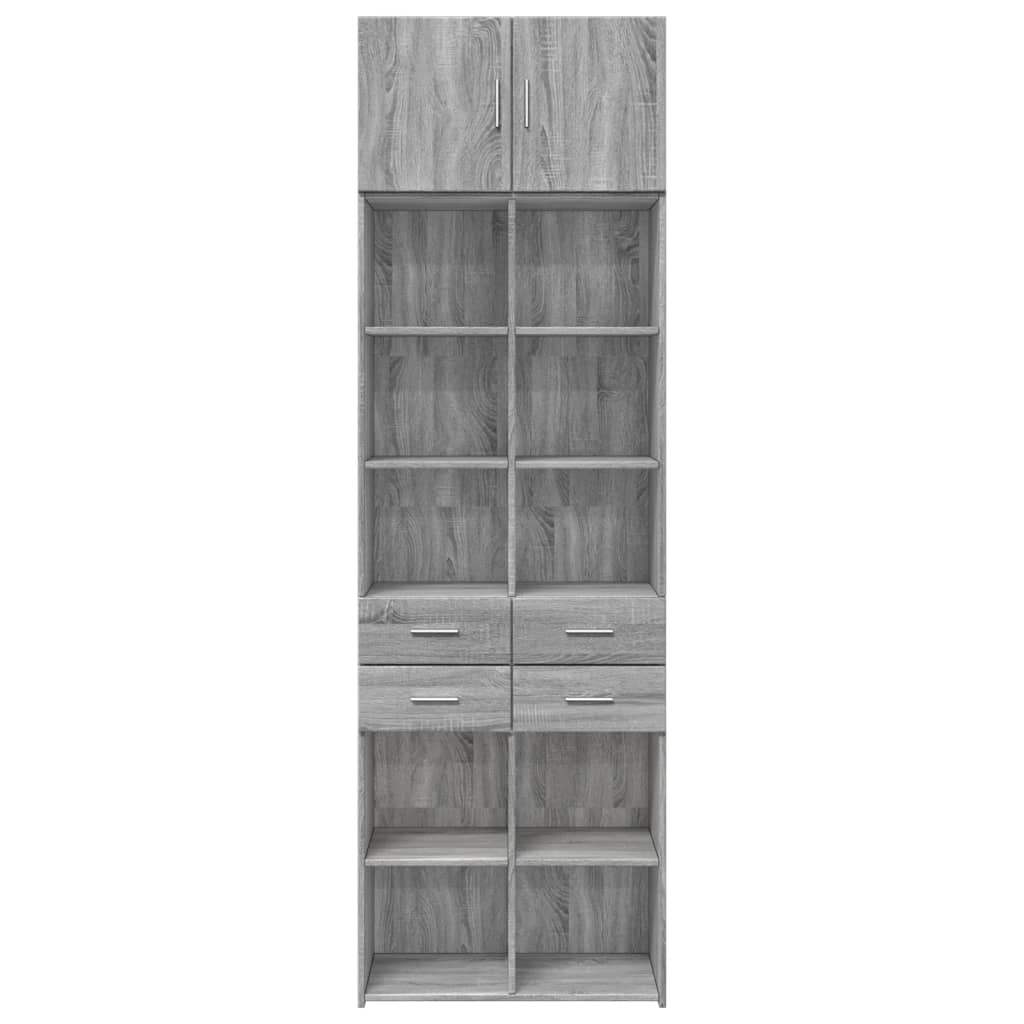 Armadietto Grigio Sonoma 70x42,5x225 cm in Truciolato - homemem39