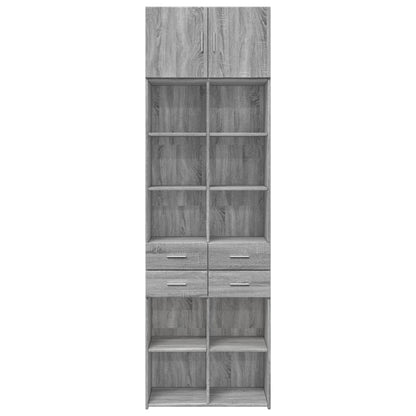 Armadietto Grigio Sonoma 70x42,5x225 cm in Truciolato - homemem39