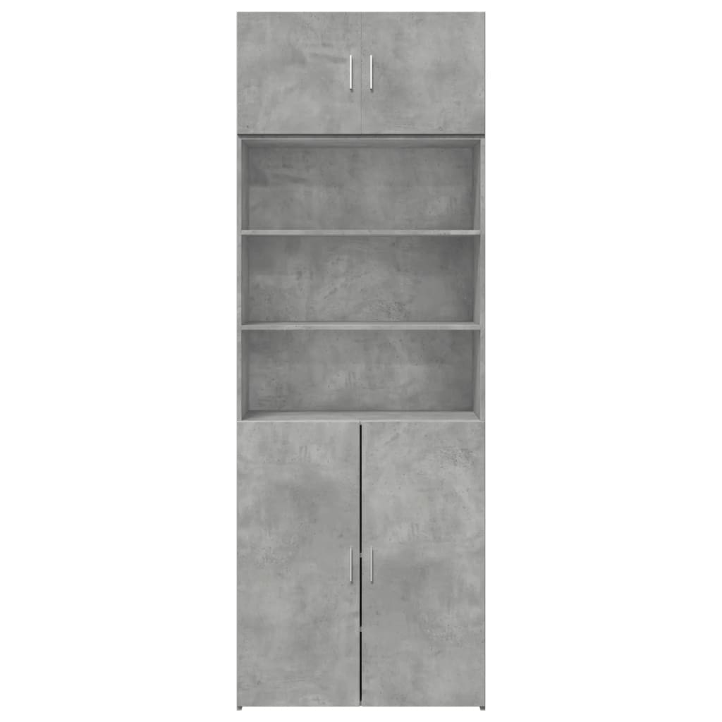 Armadietto Grigio Cemento 80x42,5x225 cm in Truciolato