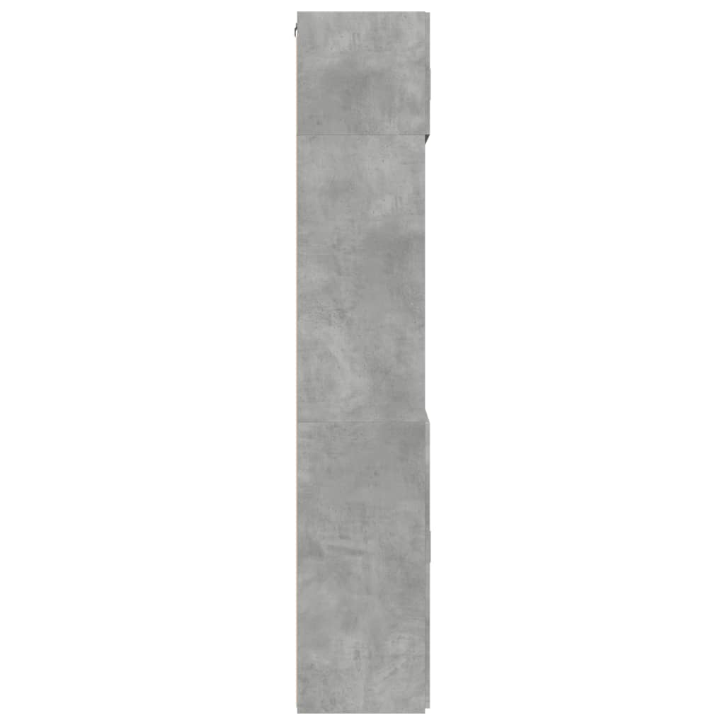 Armadietto Grigio Cemento 80x42,5x225 cm in Truciolato