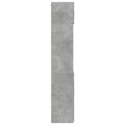 Armadietto Grigio Cemento 80x42,5x225 cm in Truciolato