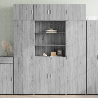 Armadietto Grigio Sonoma 80x42,5x225 cm in Truciolato