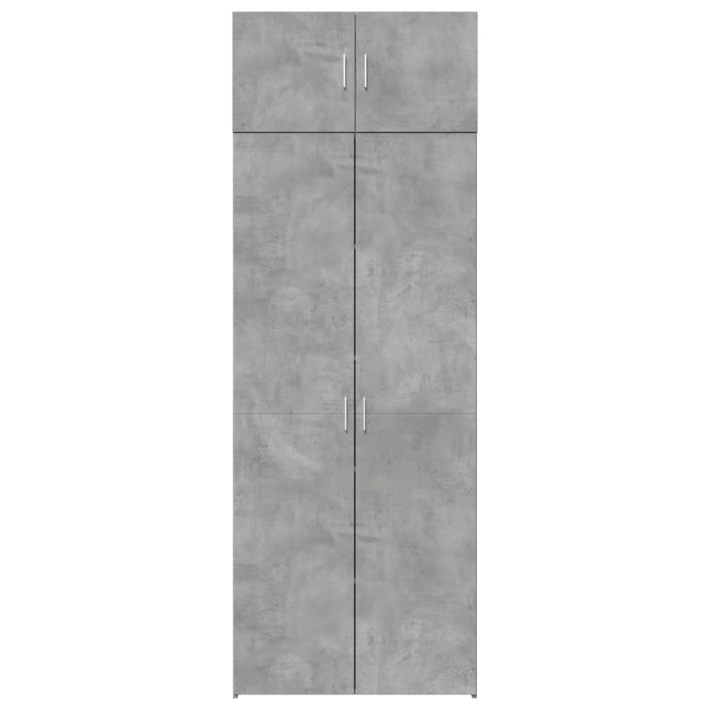 Armadietto Grigio Cemento 80x42,5x225 cm in Truciolato