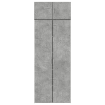 Armadietto Grigio Cemento 80x42,5x225 cm in Truciolato