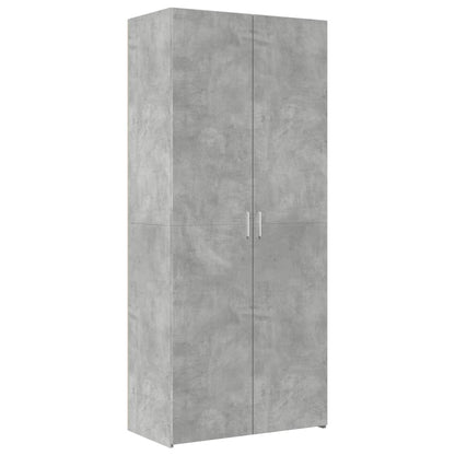 Armadietto Grigio Cemento 80x42,5x225 cm in Truciolato