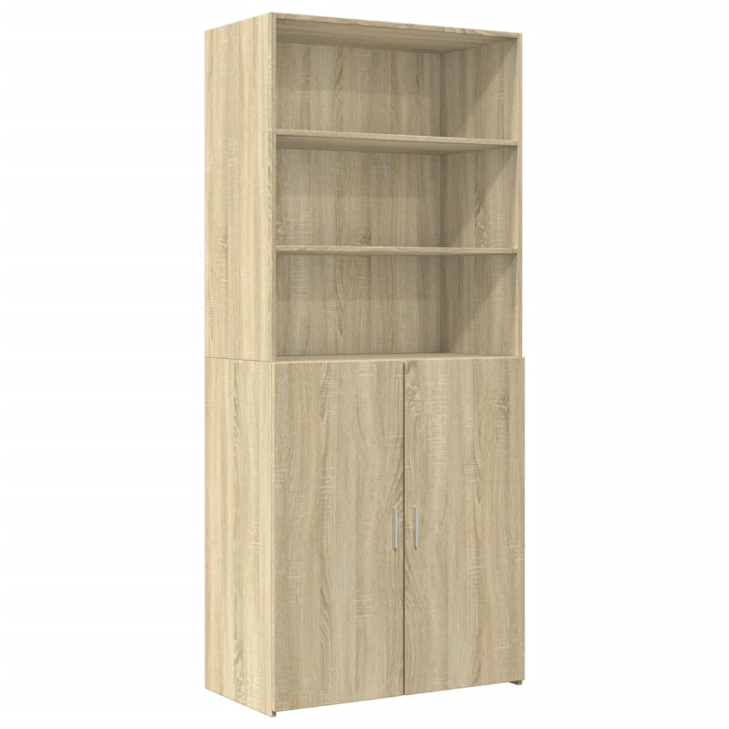 Credenza Rovere Sonoma 80x42,5x249 cm in Legno Multistrato