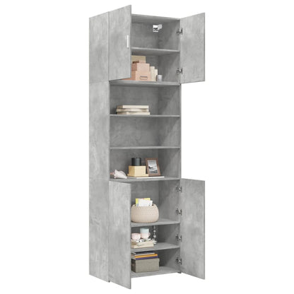 Credenza Grigio Cemento 80x42,5x249 cm in Legno Multistrato