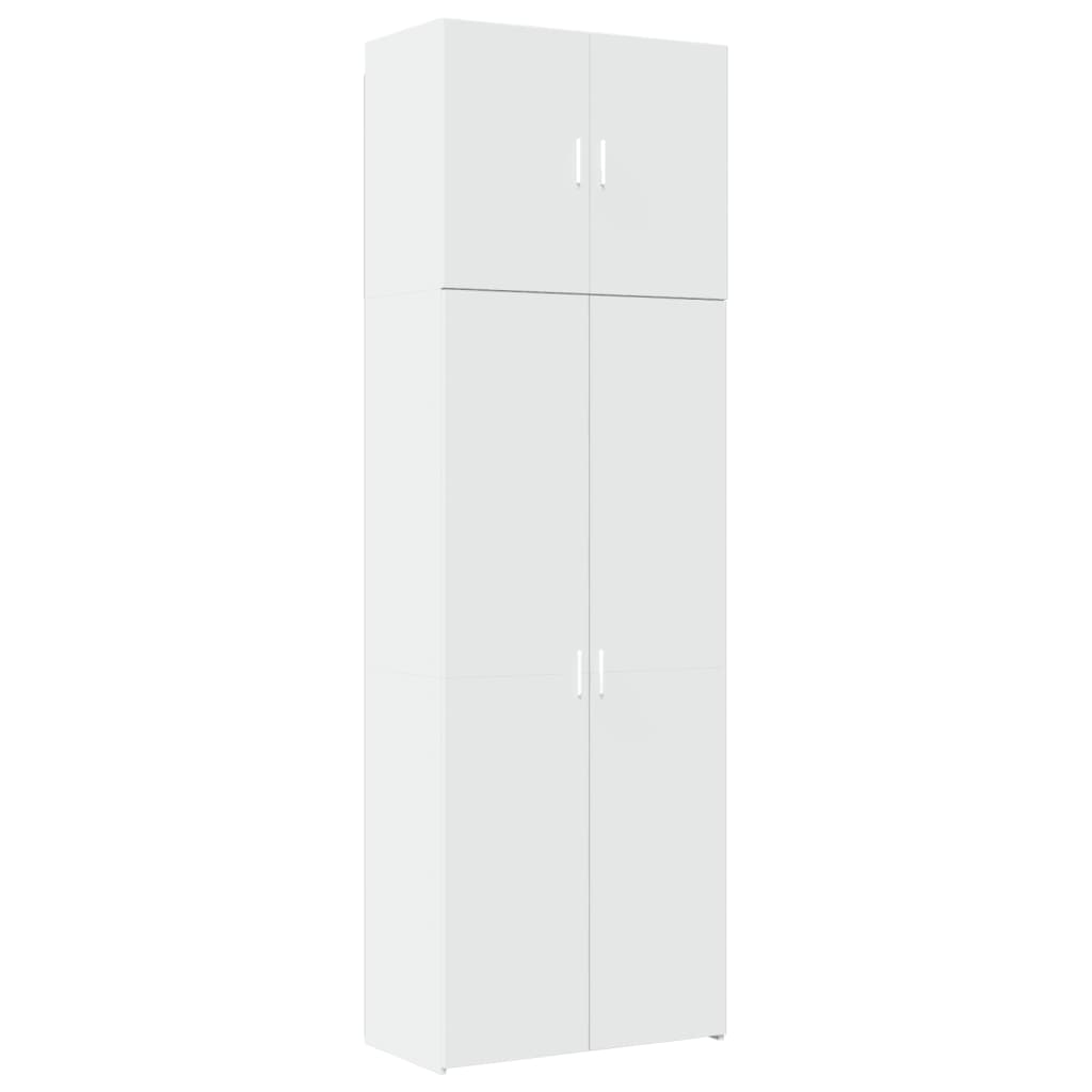 Credenza Bianca 80x42,5x249 cm in Legno Multistrato | homemem39