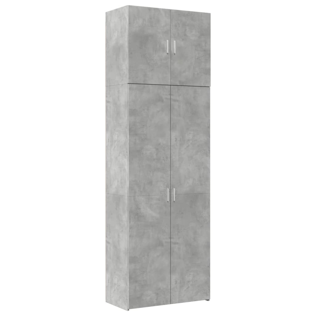 Credenza Grigio Cemento 80x42,5x249 cm in Legno Multistrato