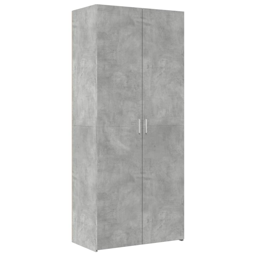 Credenza Grigio Cemento 80x42,5x249 cm in Legno Multistrato