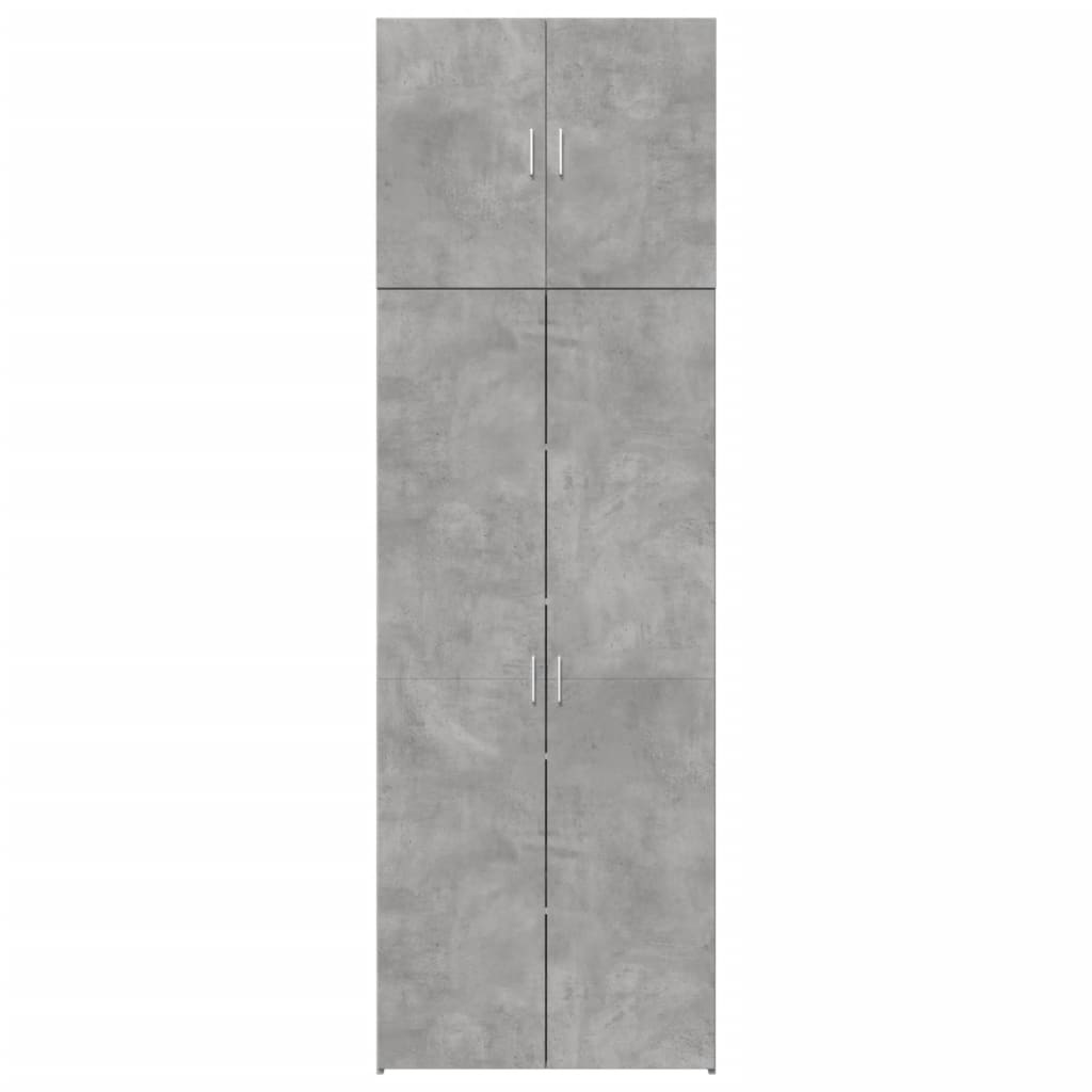 Credenza Grigio Cemento 80x42,5x249 cm in Legno Multistrato