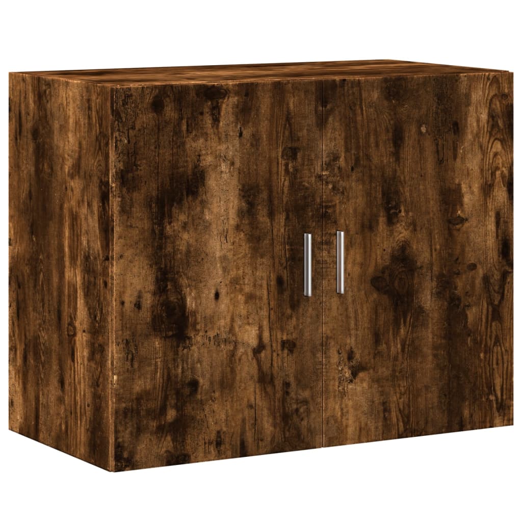 Credenza Rovere Fumo 80x42,5x249 cm in Legno Multistrato