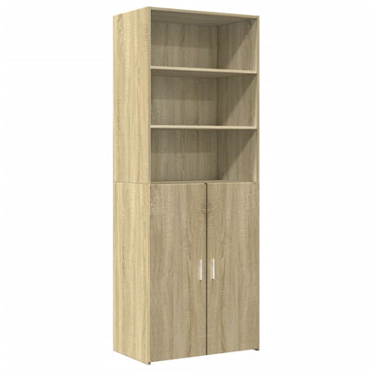 Credenza Rovere Sonoma 70x42,5x185 cm in Legno Multistrato