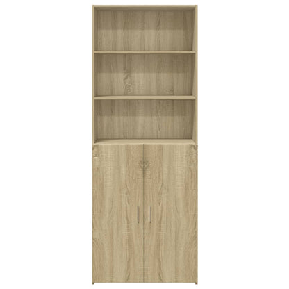 Credenza Rovere Sonoma 70x42,5x185 cm in Legno Multistrato