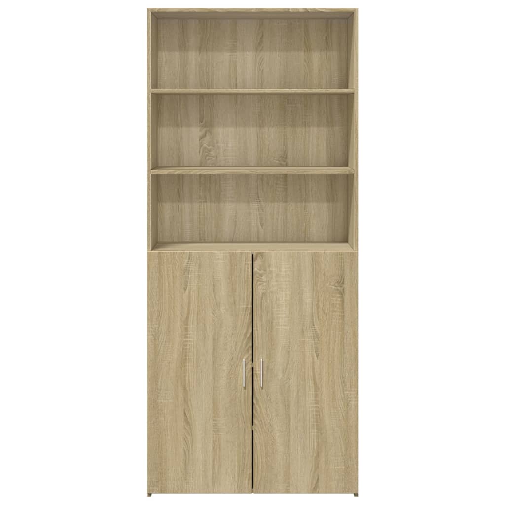 Credenza Rovere Sonoma 80x42,5x185 cm in Legno Multistrato