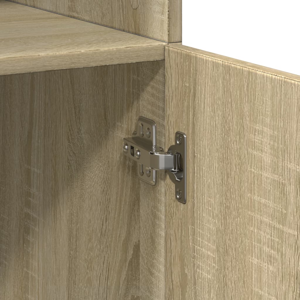 Credenza Rovere Sonoma 80x42,5x185 cm in Legno Multistrato - homemem39