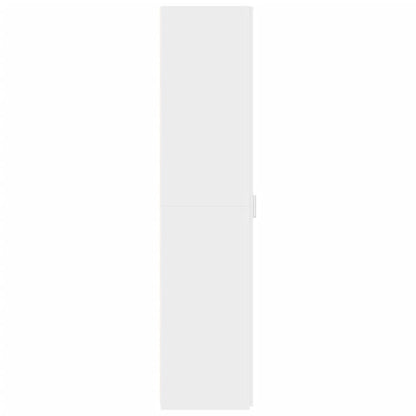 Credenza Bianca 30x42,5x185 cm in Legno Multistrato - homemem39