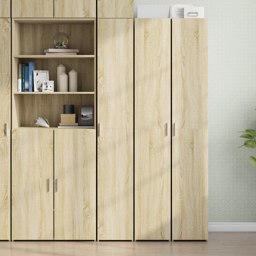 Credenza Rovere Sonoma 30x42,5x185 cm in Legno Multistrato - homemem39