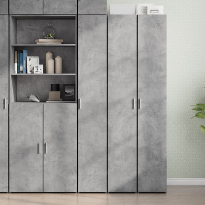 Credenza Grigio Cemento 30x42,5x185 cm in Legno Ingegnerizzato | homemem39