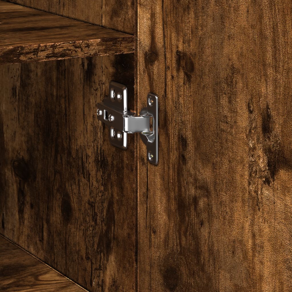 Credenza Rovere Fumo 30x42,5x185 cm in Legno Multistrato - homemem39