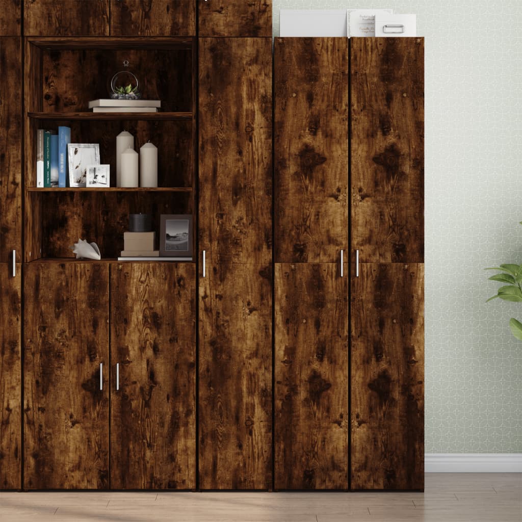 Credenza Rovere Fumo 30x42,5x185 cm in Legno Multistrato - homemem39