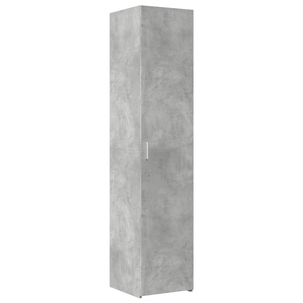 Credenza Grigio Cemento 40x42,5x185 cm in Legno Multistrato