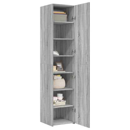Credenza Grigio Sonoma 40x42,5x185 cm in Legno Multistrato - homemem39