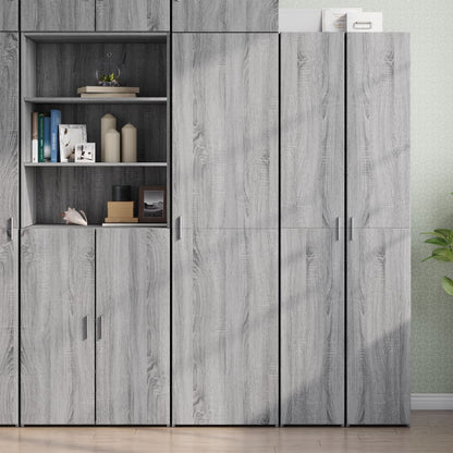 Credenza Grigio Sonoma 50x42,5x185 cm in Legno Multistrato - homemem39