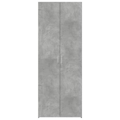 Credenza Grigio Cemento 70x42,5x185 cm in Legno Multistrato