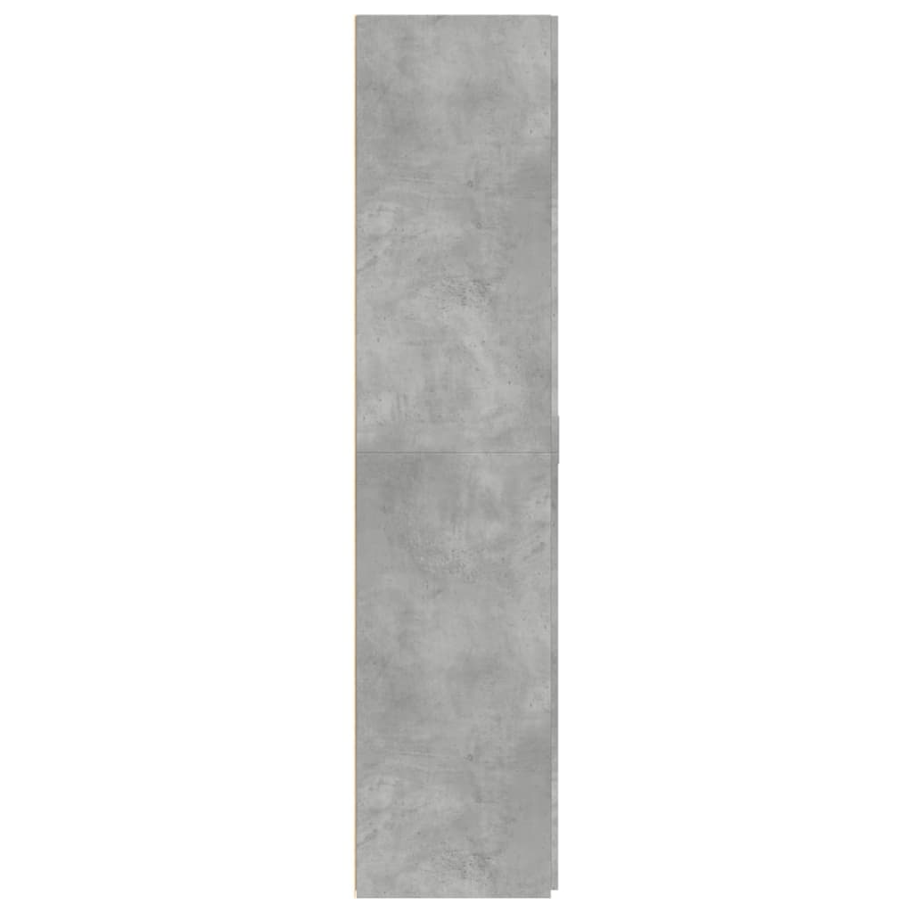 Credenza Grigio Cemento 70x42,5x185 cm in Legno Multistrato - homemem39