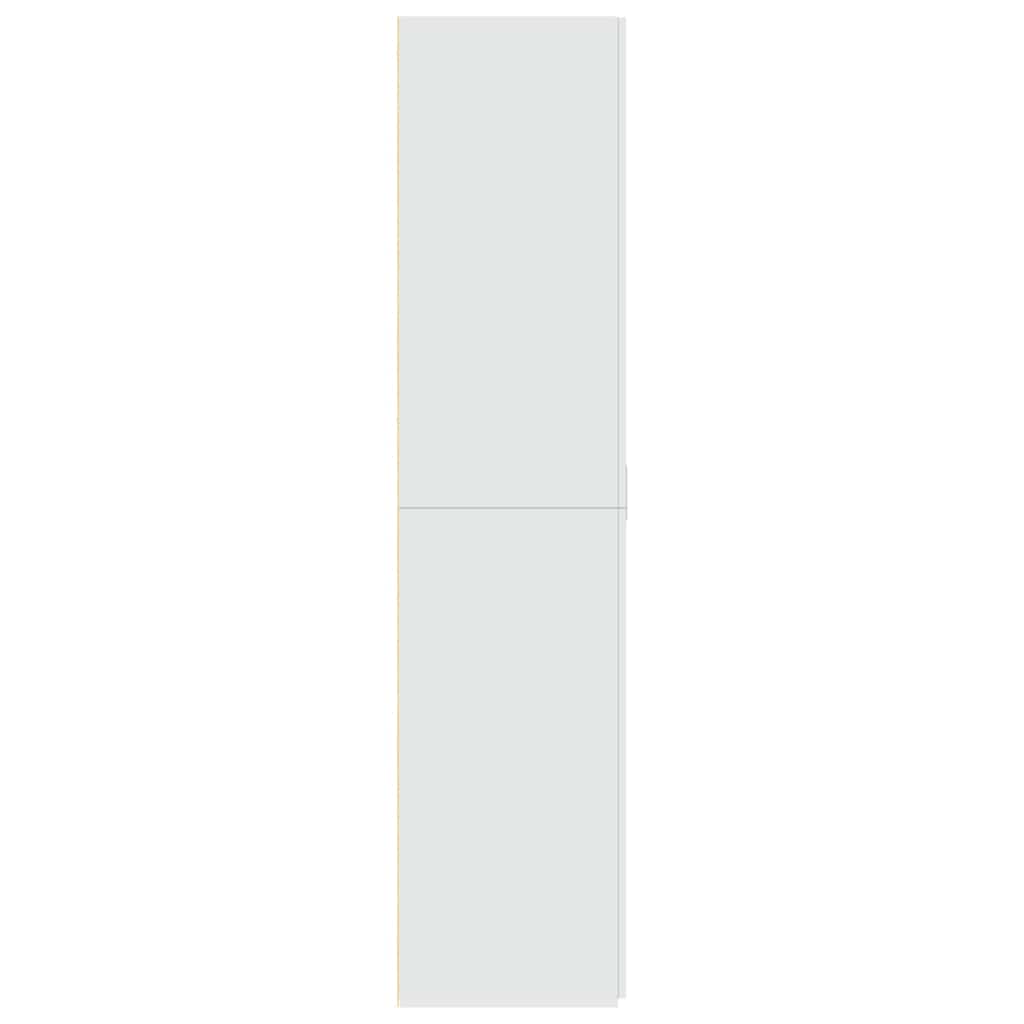 Credenza Bianca 70x42,5x185 cm in Legno Multistrato - homemem39