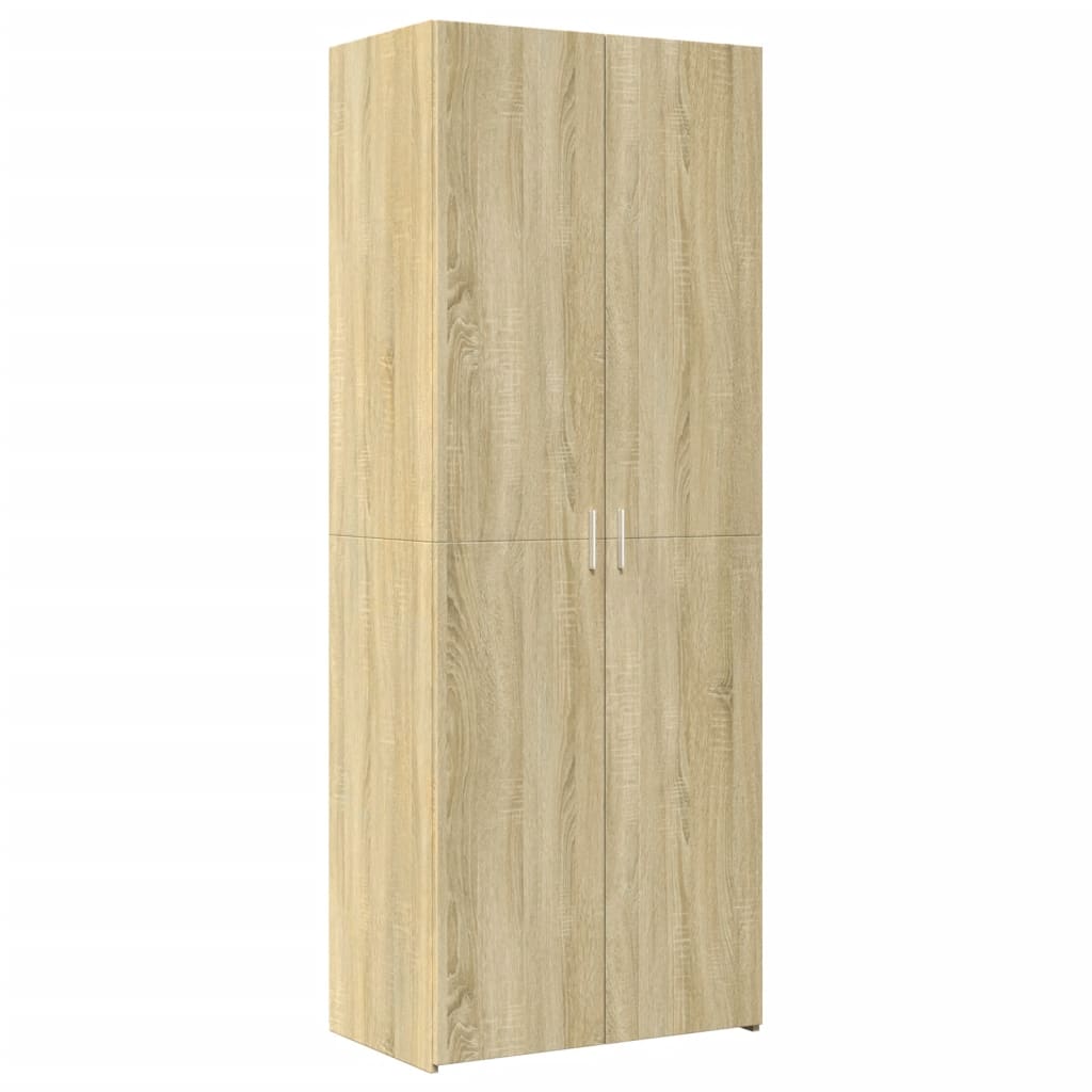 Credenza Rovere Sonoma 70x42,5x185 cm in Legno Multistrato