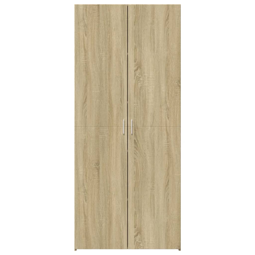 Credenza Rovere Sonoma 70x42,5x185 cm in Legno Multistrato