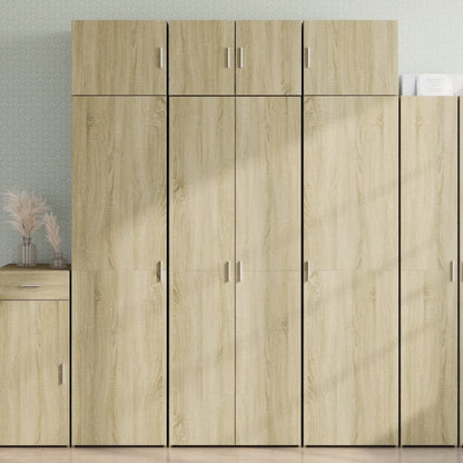 Credenza Rovere Sonoma 70x42,5x185 cm in Legno Multistrato