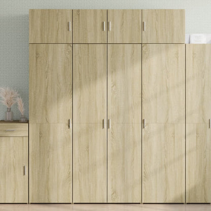Credenza Rovere Sonoma 80x42,5x185 cm in Legno Multistrato - homemem39