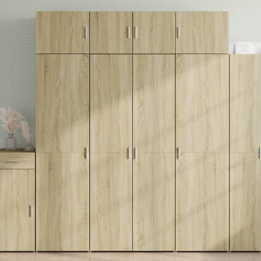 Credenza Rovere Sonoma 80x42,5x185 cm in Legno Multistrato - homemem39