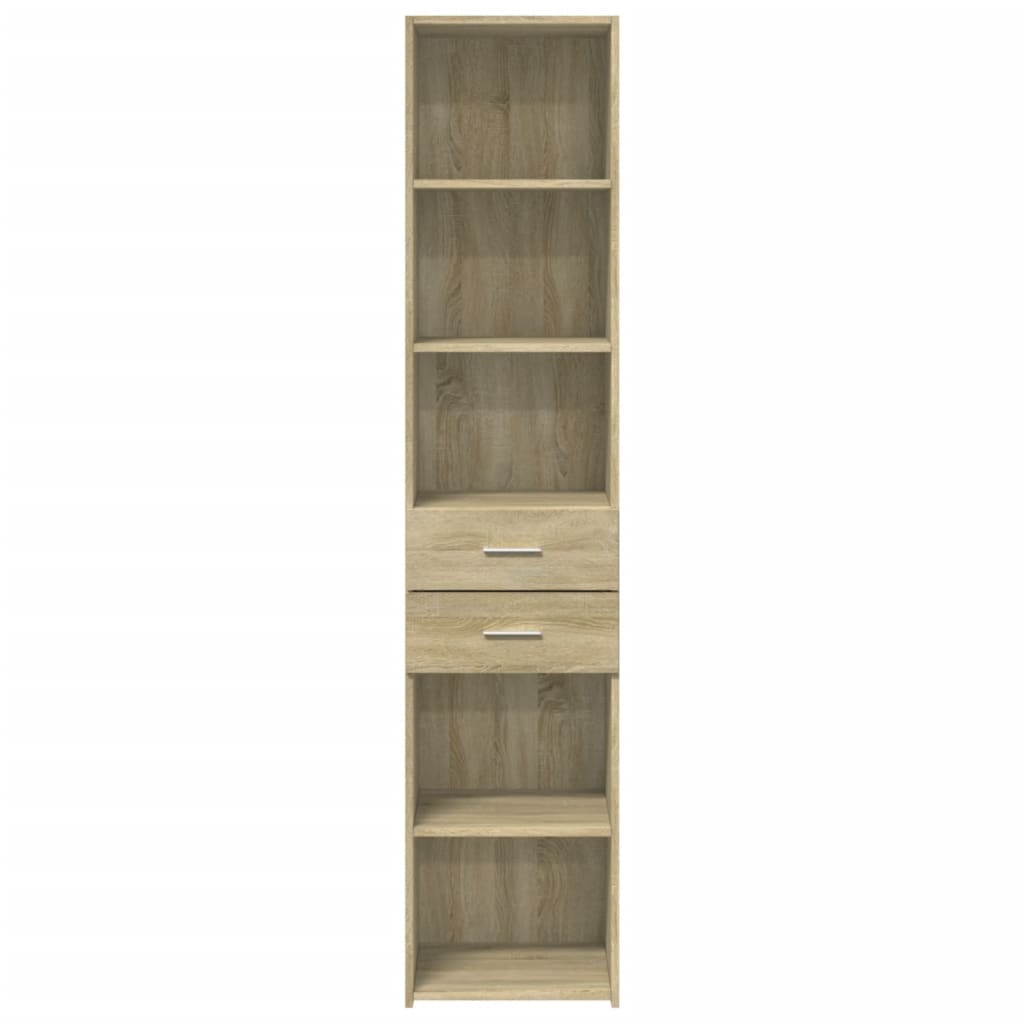 Credenza Rovere Sonoma 40x42,5x185 cm in Legno Multistrato