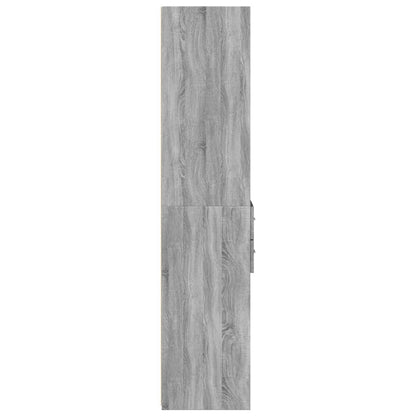 Credenza Grigio Sonoma 40x42,5x185 cm in Legno Multistrato