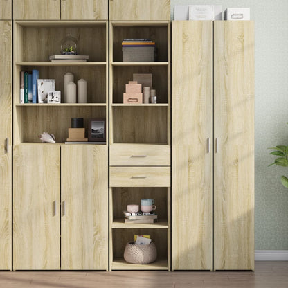 Credenza Rovere Sonoma 45x42,5x185 cm in Legno Multistrato