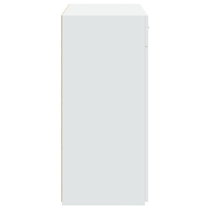 Credenza Bianca 80x42,5x93 cm in Legno Multistrato - homemem39