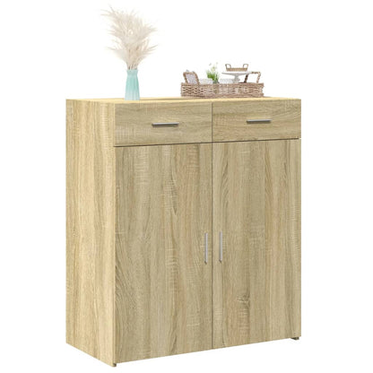 Credenza Rovere Sonoma 80x42,5x93 cm in Legno Multistrato - homemem39