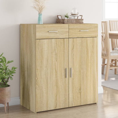 Credenza Rovere Sonoma 80x42,5x93 cm in Legno Multistrato - homemem39