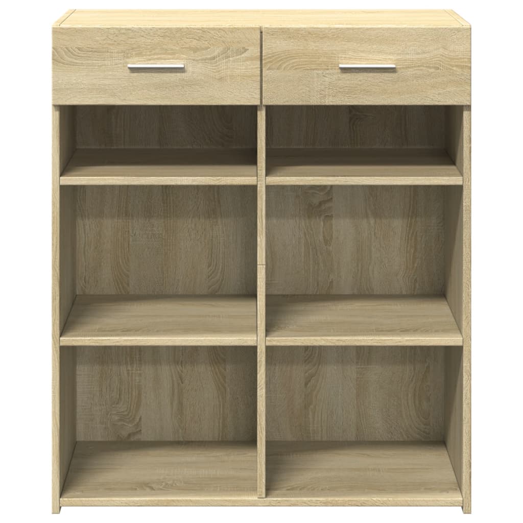 Credenza Rovere Sonoma 80x42,5x93 cm in Legno Multistrato