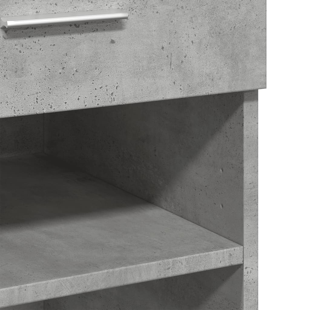 Credenza Grigio Cemento 80x42,5x93 cm in Legno Multistrato - homemem39